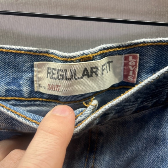 Levi’s 505 Regular Fit Y2K Jeans Mens 40/29 Blue Denim  older Tag Casual 2026 - Picture 2 of 11